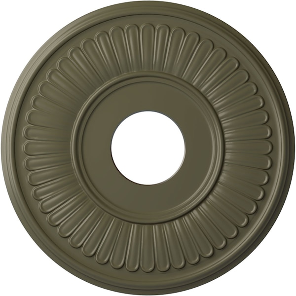 Ekena Millwork Berkshire Ceiling Medallion (Fits Canopies up to 7"), 15 3/4"OD x 3 7/8"ID x 3/4"P, Painted Turtle CM15BEPTF - main